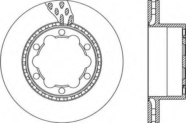 OPEN PARTS BDA232620 гальмівний диск