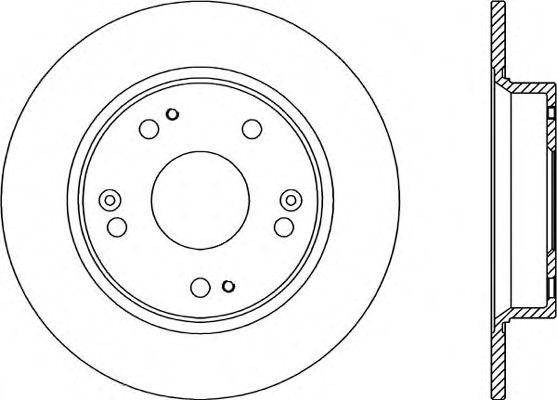 OPEN PARTS BDA234410 гальмівний диск