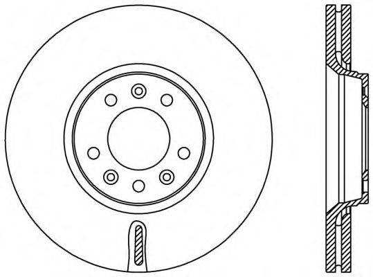 OPEN PARTS BDA238320 гальмівний диск