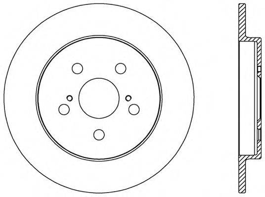 OPEN PARTS BDA252410 гальмівний диск