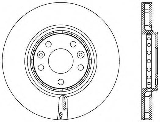 OPEN PARTS BDA254720 гальмівний диск