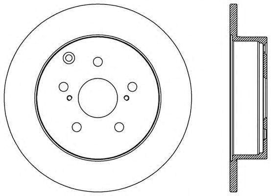 OPEN PARTS BDA258410 гальмівний диск