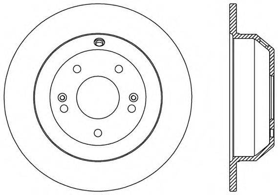 OPEN PARTS BDA258710 гальмівний диск