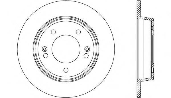 OPEN PARTS BDA260410 гальмівний диск