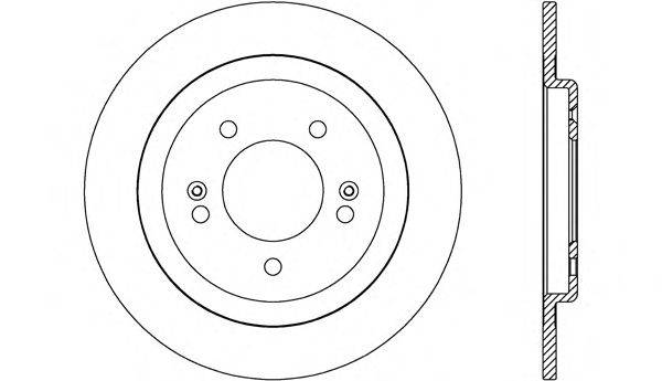 OPEN PARTS BDA260510 гальмівний диск