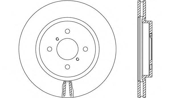 OPEN PARTS BDA266120 гальмівний диск