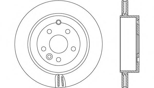 OPEN PARTS BDA267220 гальмівний диск