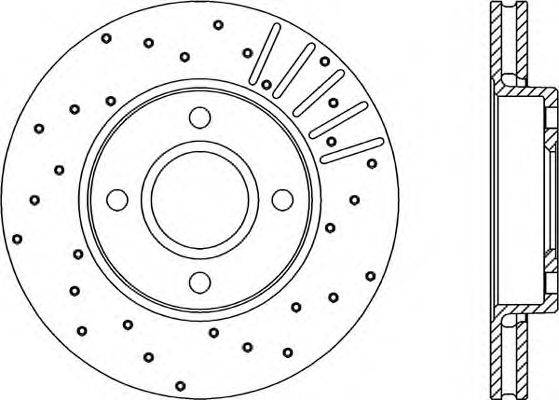 OPEN PARTS BDRS118625 гальмівний диск