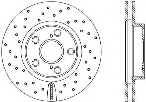 OPEN PARTS BDRS187425 гальмівний диск