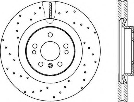 OPEN PARTS BDRS229425 гальмівний диск