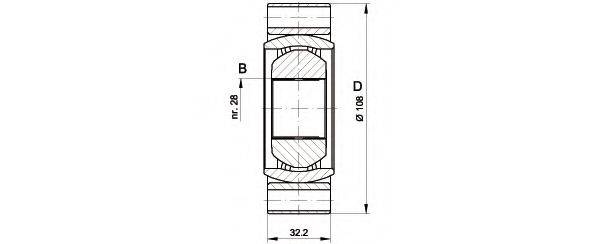 OPEN PARTS CVJ541520 Шарнірний комплект, приводний вал