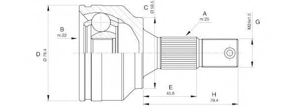 OPEN PARTS CVJ553010 Шарнірний комплект, приводний вал