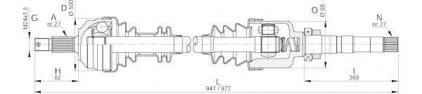 OPEN PARTS DRS605100 Приводний вал