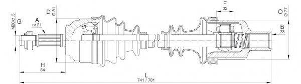 OPEN PARTS DRS630200 Приводний вал