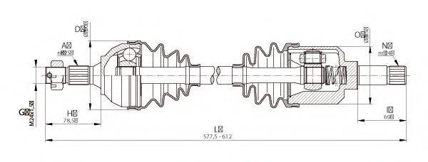 OPEN PARTS DRS633300 Приводний вал