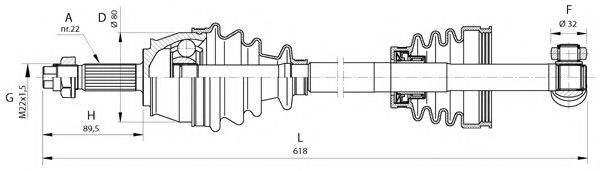 OPEN PARTS DRS637900 Приводний вал