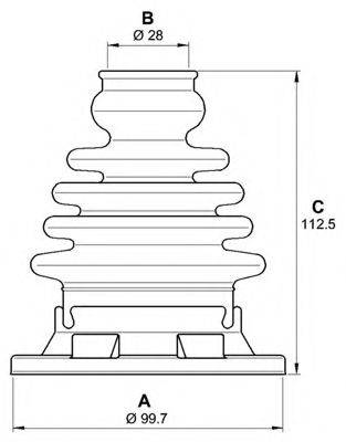 OPEN PARTS SJK700000 Комплект пильника, приводний вал