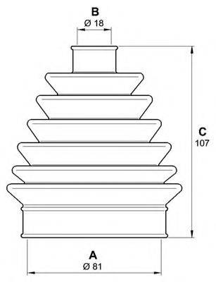 OPEN PARTS SJK700300 Комплект пильника, приводний вал