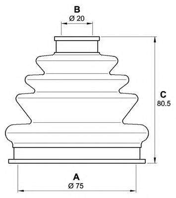 OPEN PARTS SJK700700 Комплект пильника, приводний вал