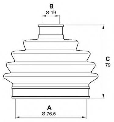 OPEN PARTS SJK701800 Комплект пильника, приводний вал