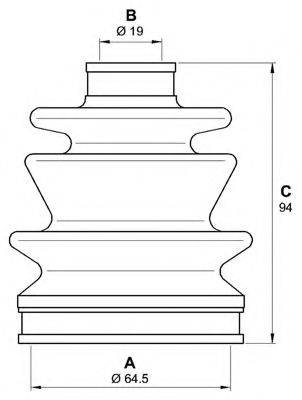 OPEN PARTS SJK703200 Комплект пильника, приводний вал