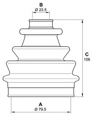 OPEN PARTS SJK704600 Комплект пильника, приводний вал