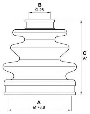 OPEN PARTS SJK706900 Комплект пильника, приводний вал