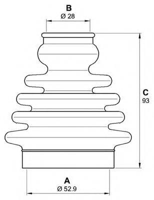 OPEN PARTS SJK708400 Комплект пильника, приводний вал