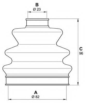 OPEN PARTS SJK709600 Комплект пильника, приводний вал