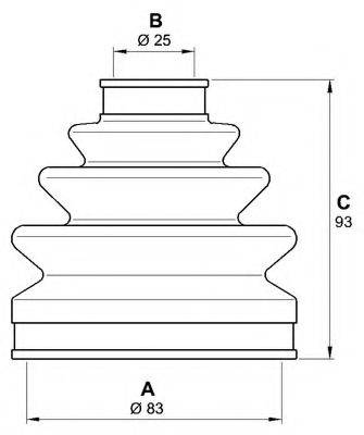 OPEN PARTS SJK709900 Комплект пильника, приводний вал