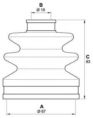 OPEN PARTS SJK710100 Комплект пильника, приводний вал