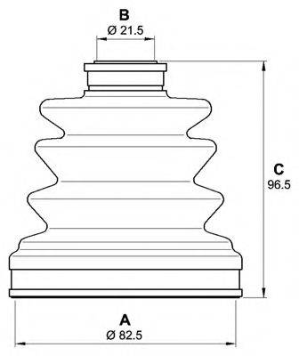 OPEN PARTS SJK711700 Комплект пильника, приводний вал