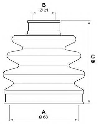 OPEN PARTS SJK714100 Комплект пильника, приводний вал