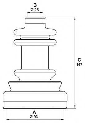 OPEN PARTS SJK714400 Комплект пильника, приводний вал