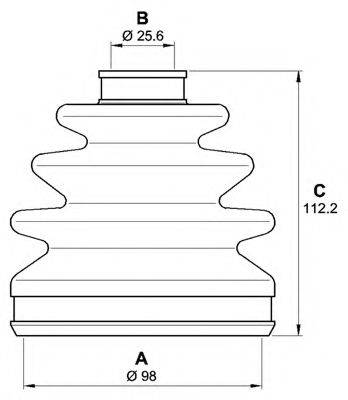 OPEN PARTS SJK715700 Комплект пильника, приводний вал