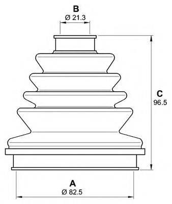 OPEN PARTS SJK716100 Комплект пильника, приводний вал