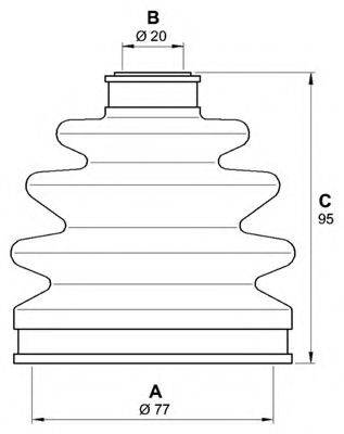 OPEN PARTS SJK718000 Комплект пильника, приводний вал