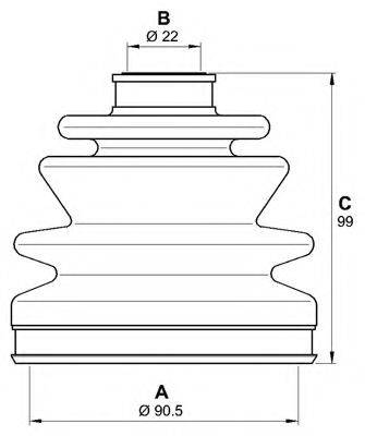 OPEN PARTS SJK719000 Комплект пильника, приводний вал