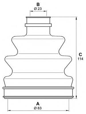 OPEN PARTS SJK719100 Комплект пильника, приводний вал