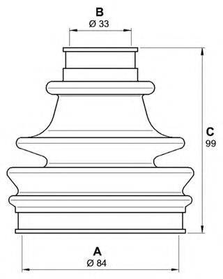 OPEN PARTS SJK720300 Комплект пильника, приводний вал