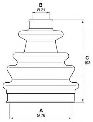 OPEN PARTS SJK722800 Комплект пильника, приводний вал