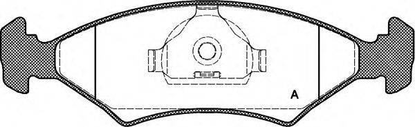 OPEN PARTS BPA011920 Комплект гальмівних колодок, дискове гальмо