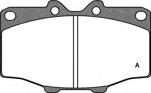 OPEN PARTS BPA013200 Комплект гальмівних колодок, дискове гальмо