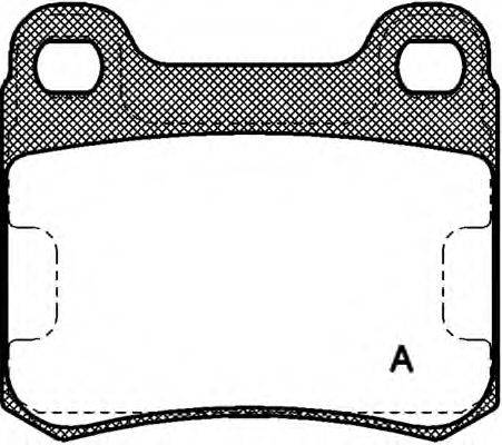 OPEN PARTS BPA015700 Комплект гальмівних колодок, дискове гальмо