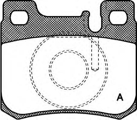 OPEN PARTS BPA015720 Комплект гальмівних колодок, дискове гальмо