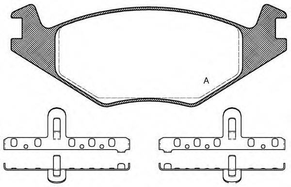 OPEN PARTS BPA017120 Комплект гальмівних колодок, дискове гальмо