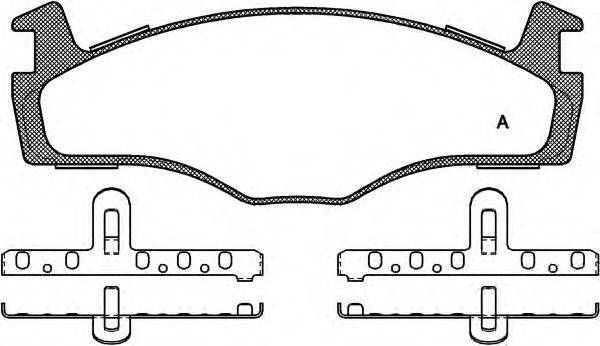 OPEN PARTS BPA017160 Комплект гальмівних колодок, дискове гальмо