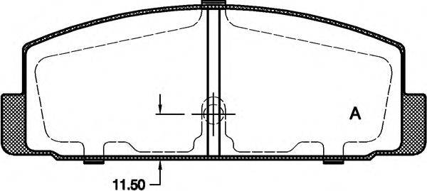 OPEN PARTS BPA017930 Комплект гальмівних колодок, дискове гальмо