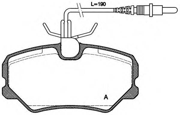 OPEN PARTS BPA026202 Комплект гальмівних колодок, дискове гальмо