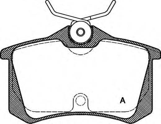 OPEN PARTS BPA026320 Комплект гальмівних колодок, дискове гальмо